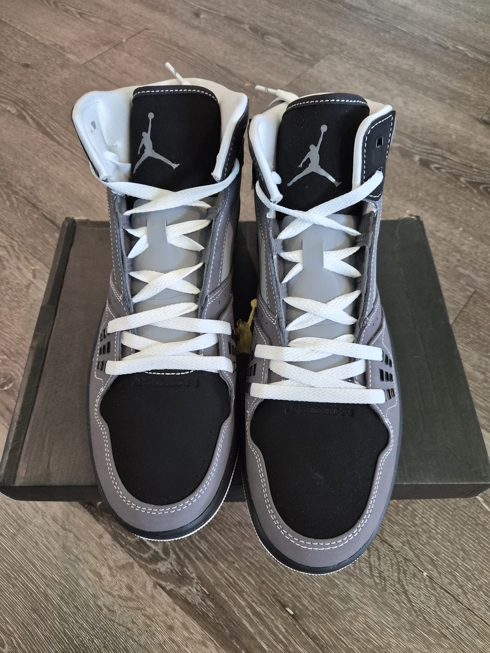 Jordan 1 Flight Light Graphite Grey Black Size 12 372704-002 New with Box